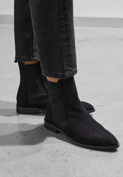 zwarte stefano lauran enkellaarsjes s3283