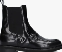 zwarte stefano lauran enkellaarsjes 12220