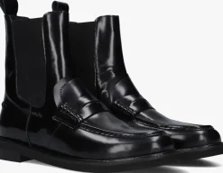 zwarte stefano lauran enkellaarsjes 12220