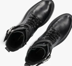 zwarte stefano lauran enkellaarsjes l1334