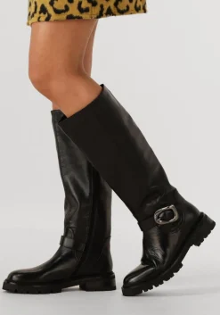 zwarte stefano lauran hoge laarzen pe2053