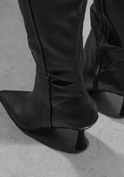 zwarte stefano lauran hoge laarzen bota