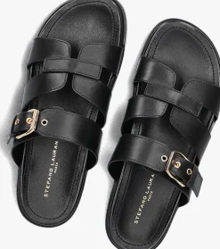 zwarte stefano lauran slippers 89863 1661