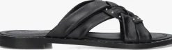 zwarte stefano lauran slippers 24003