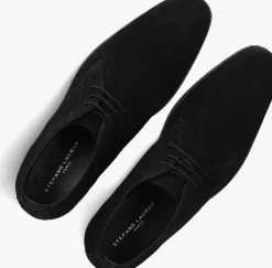 zwarte stefano lauran veterschoenen 92301