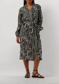 zwarte stella forest midi jurk e24ro053