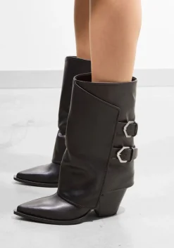 zwarte strategia hoge laarzen e-4491