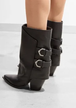 zwarte strategia hoge laarzen e-4491