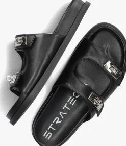 zwarte strategia slippers f65