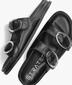 zwarte strategia slippers f69 led