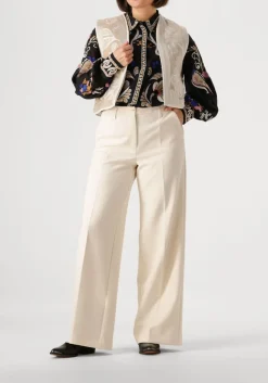 zwarte summum blouses blouse embroirered voile