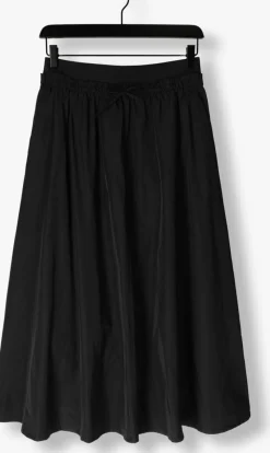 zwarte summum midirok skirt taft