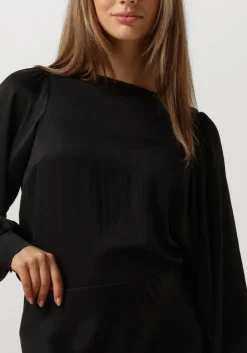 zwarte summum top top long sleeves silky touch