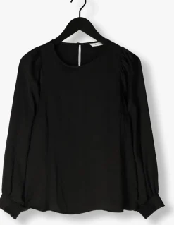 zwarte summum top top long sleeves silky touch