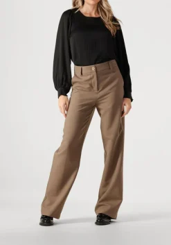 zwarte summum top top long sleeves silky touch