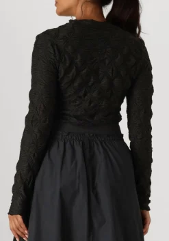 zwarte summum tops & t-shirts top spider mesh