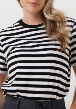 zwarte summum t-shirt short sleeve top classic cotton tee