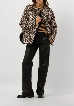 zwarte suncoo faux fur jas evan