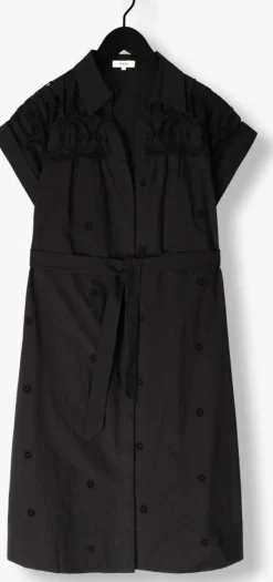 zwarte suncoo midi jurk coco