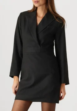 zwarte suncoo mini jurk cherry