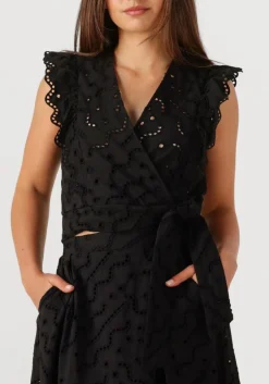 zwarte suncoo top lila