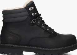 zwarte timberland veterboots britton road mid lace up