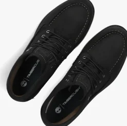 zwarte timberland veterboots britton mills mid lace up chukka