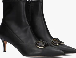 zwarte twinset milano enkellaarsjes 252tcp034