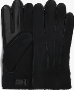 zwarte ugg handschoenen contrast sheepskin tech glove