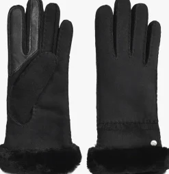 zwarte ugg handschoenen seamed tech glove