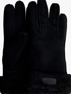 zwarte ugg handschoenen turn cuff glove