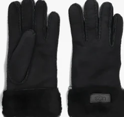 zwarte ugg handschoenen turn cuff glove