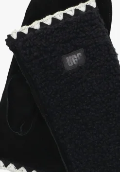zwarte ugg handschoenen uggfluff scalloped mitten