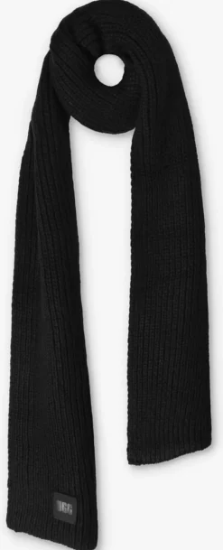 zwarte ugg muts chunky rib knit set