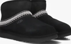zwarte ugg vachtlaarzen classic mini crescent