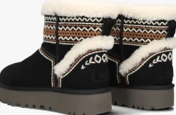 zwarte ugg vachtlaarzen classic mini atherson
