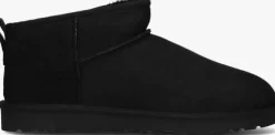 zwarte ugg vachtlaarzen m classic ultra mini