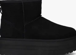 zwarte ugg vachtlaarzen w classic mini platform