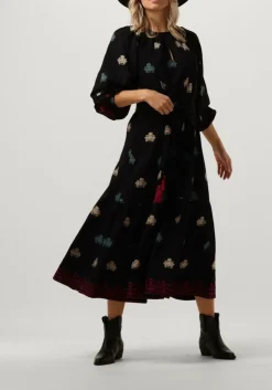 zwarte vanessa bruno midi jurk arabelle