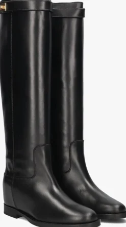 zwarte via roma 15 hoge laarzen santa monica 3807