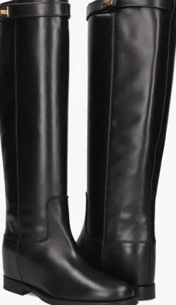 zwarte via roma 15 hoge laarzen santa monica 3807