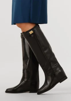 zwarte via roma 15 hoge laarzen santa monica 3807