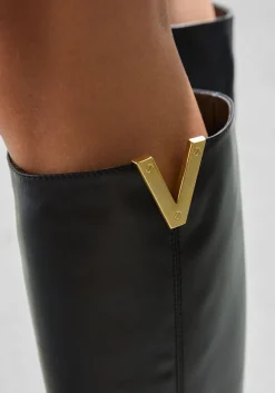 zwarte via roma 15 laarzen santa monica 2568