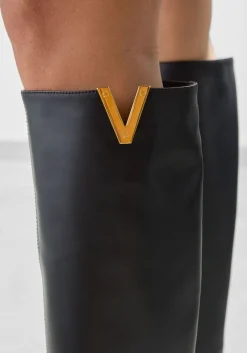 zwarte via roma 15 laarzen soft nero 3865