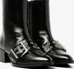 zwarte via vai enkellaarsjes rose camden