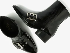 zwarte via vai enkellaarsjes rose camden