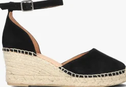 zwarte via vai espadrilles flora braid