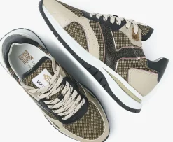 zwarte via vai lage sneakers usher elliot