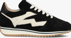 zwarte via vai lage sneakers mikki alex