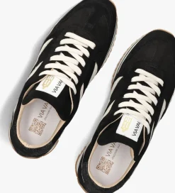 zwarte via vai lage sneakers mikki alex